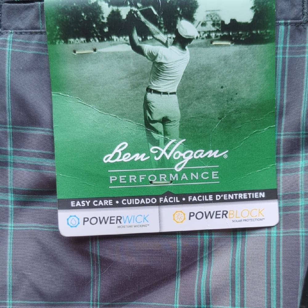 Hogan Gray and Green Plaid Shorts